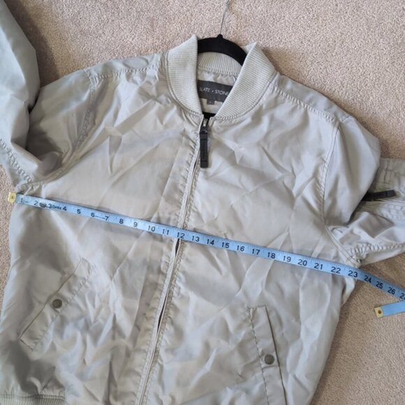 Slate & Stone Urban Street Streetwear Cyberpunk Modern Flight Bomber Jacket L - Picture 4 of 6